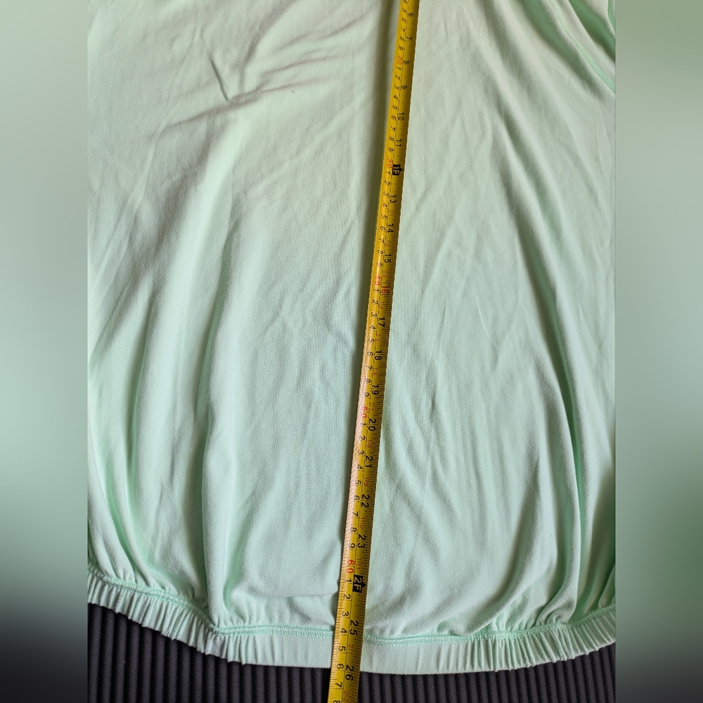 LULULEMON HEALTHY HEART FRESH TEAL PULLOVER BUTTERY SOFT Mint Green Sz 6 - 8 - Picture 11 of 11